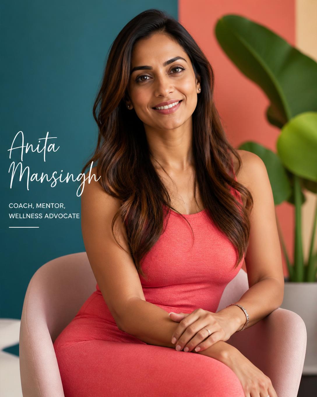 Portrait of Anita Mansingh, coach and wellness advocate